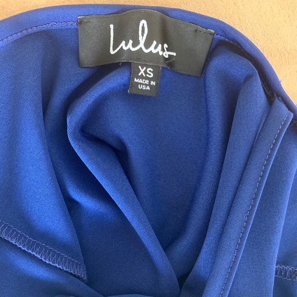 Lulus Royal Blue sleeveless bodysuit - Picture 5 of 5